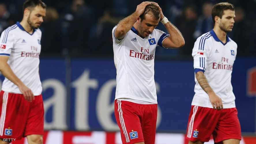 لأول مرة في تاريخ .. هامبورج الألماني يهبط من دوري الدرجة الأولى