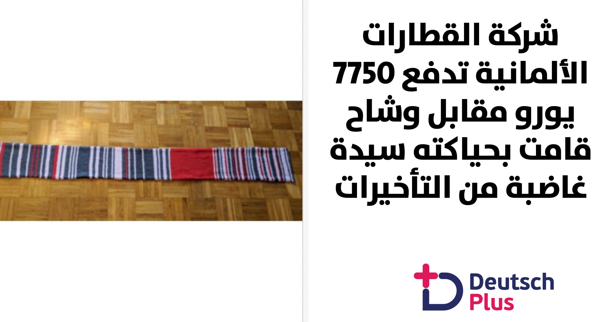 شركة القطارات الألمانية تدفع 7750 يورو مقابل وشاح قامت بحياكته سيدة غاضبة من التأخيرات